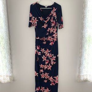Navy Floral Dress